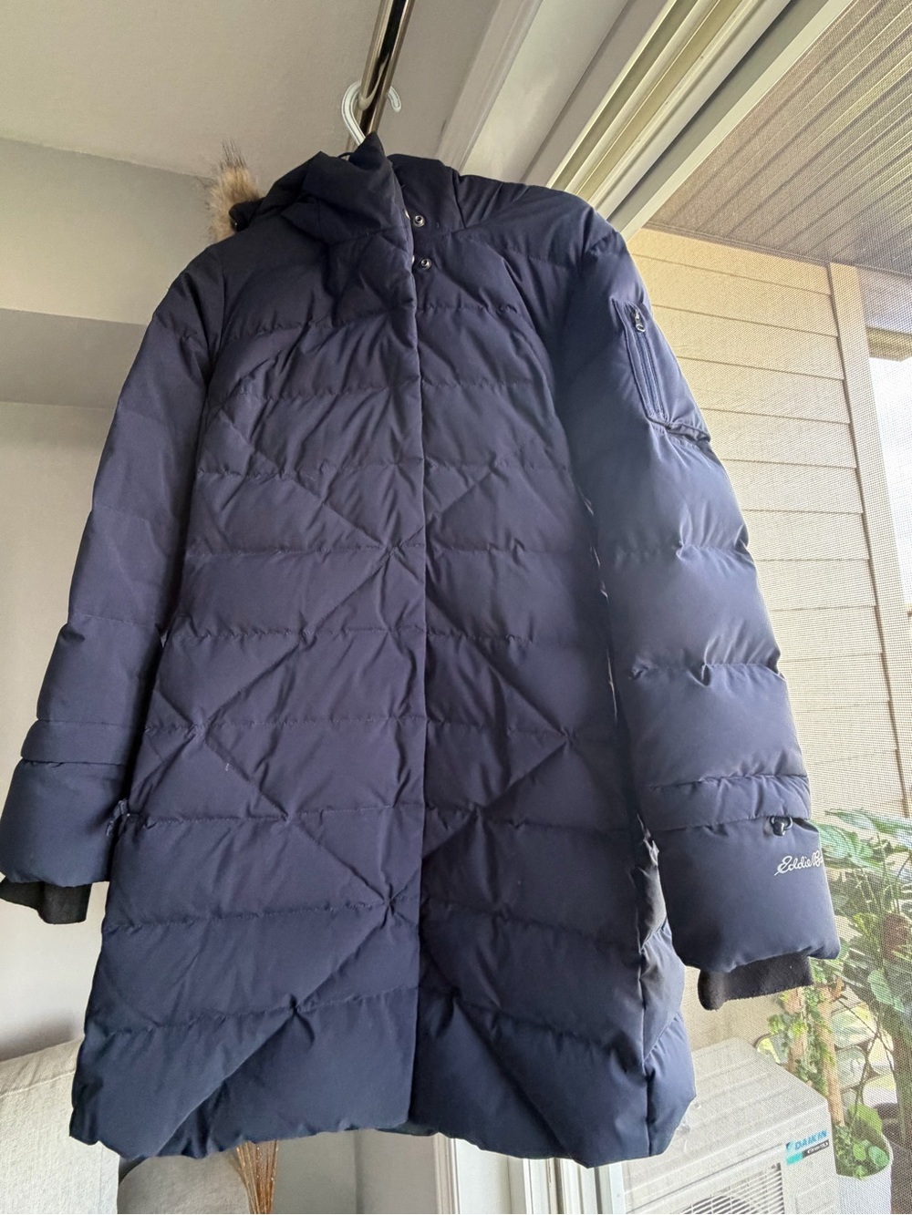 Used Eddie Bauer Navy Snow Jacket